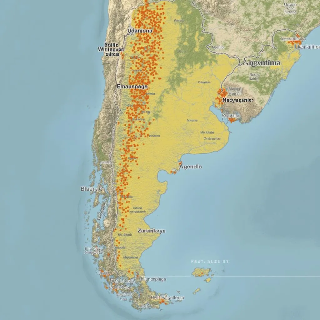 Mapa de estaciones YPF