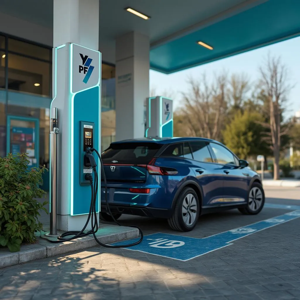Punto de recarga eléctrica YPF